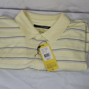 NWT Greg Norman yellow/black striped Size XXL